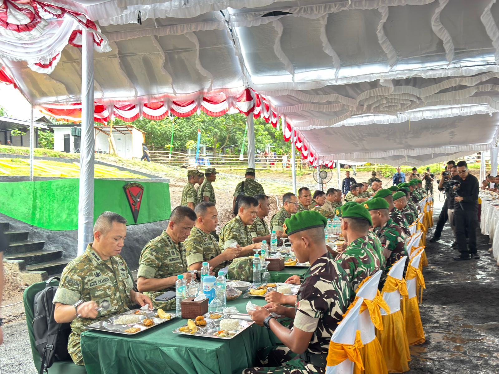 KUNJUNGAN MENHAN SJAFRIE SJAMSOEDDIN KE MAKO BRIGIF TP 31/PS DORONG PRAJURIT TERUS MENGABDI UNTUK MASYARAKAT