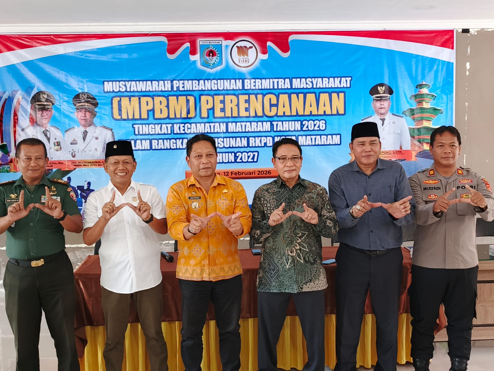 Polsek Mataram Dukung Perencanaan Pembangunan, Hadiri MPBM Kecamatan Mataram 2026