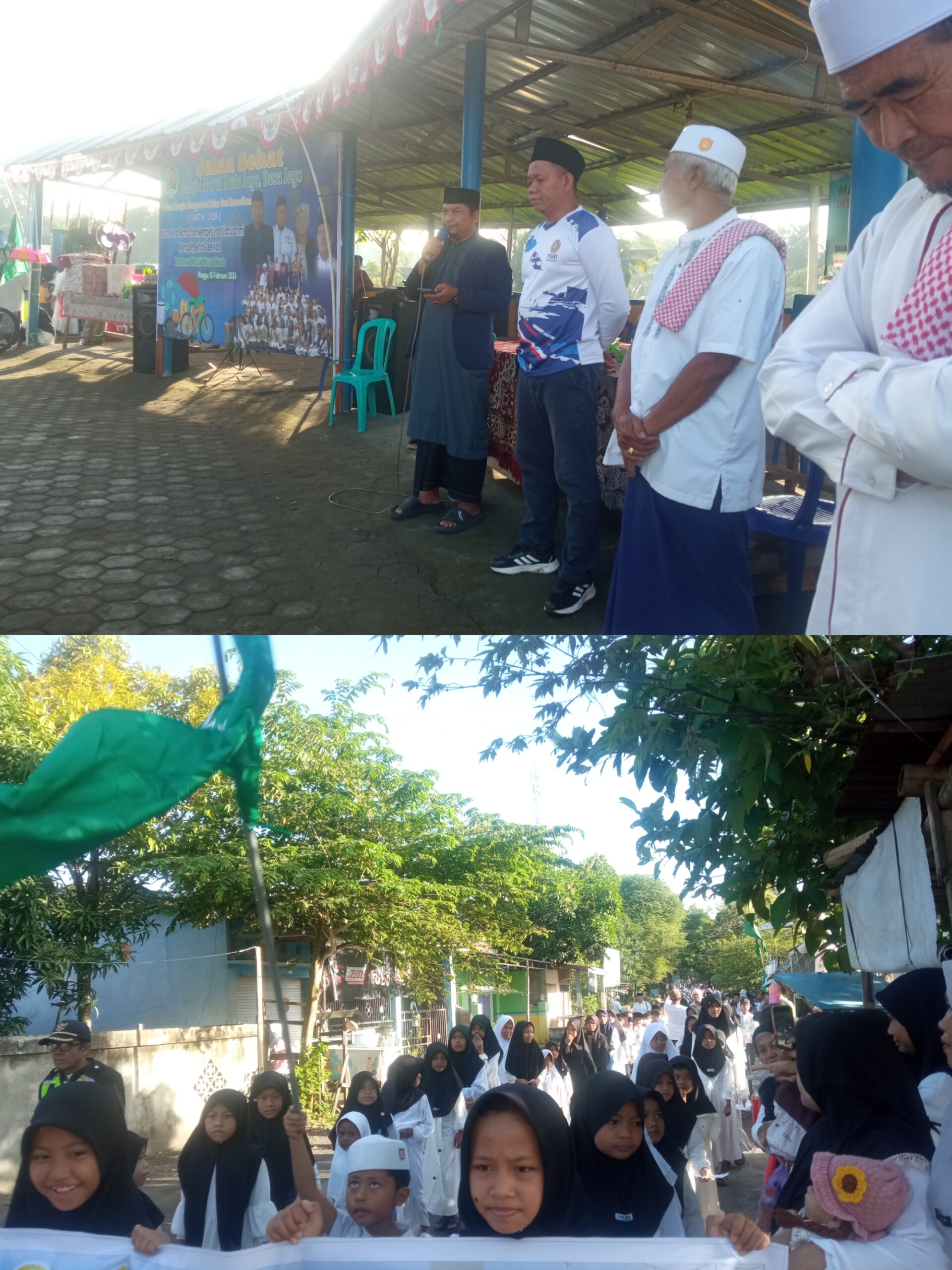 Semarak Jalan Sehat Ramadhan 1447 H dan Santunan Anak Yatim, Masjid Nurul Huda Jago Tebar Kebersamaan dan Kepedulian